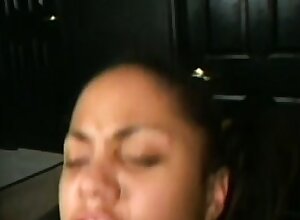 Extremely pretty young ebony woman is getting her share of good fucking