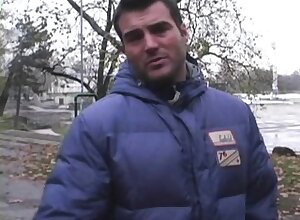 They pick up a brunette to take home and get head to fuck her asshole