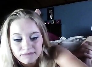 This seemingly innocent blonde is a cock sucking monster