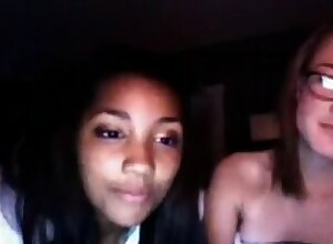 Two slutty teens get horny on MSN
