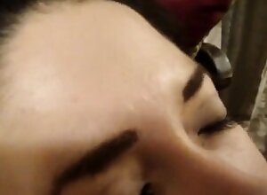 Coed GF gets spermed on her pretty face