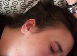 brunette teen amateur slut taking a banging from big cock