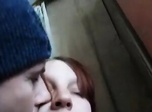 Busty Russian teen shows her enormous tits