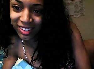 Black young girl masturbating for boyfriend