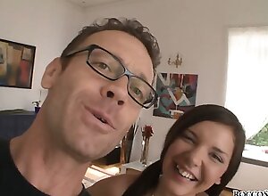 Henessy gets undressed and masturbates her sweet wet pussy for Rocco to watch!