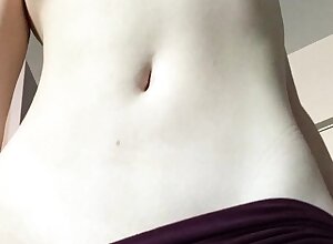 Amateur young teen solo masturbation on her livingroom