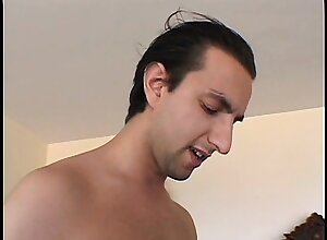 Naughty brunette with a big booty has her neighbor pounding her pussy