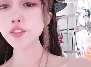 Horny asian teen solo