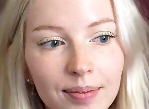 Blonde teen Sierras first erotic masturbation video