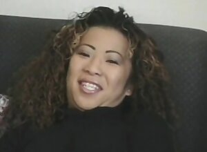 Huge breasted chocolate teen rides a big black cock with great desire